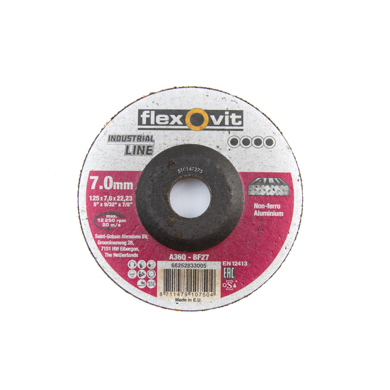 Lihvketas alumiiniumile FlexOvit Industrial Line 125x7.0x22.23MM