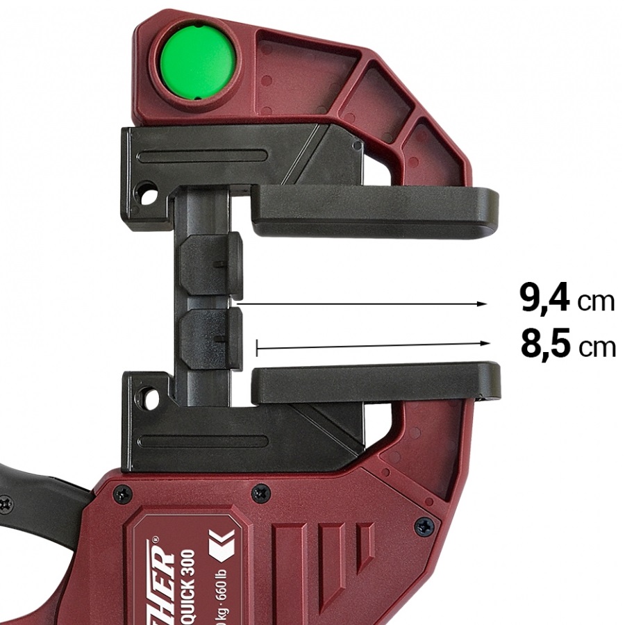 Ühekäe pitskruvi Piher MAXI Quick 9.4x15CM - Pilt 3